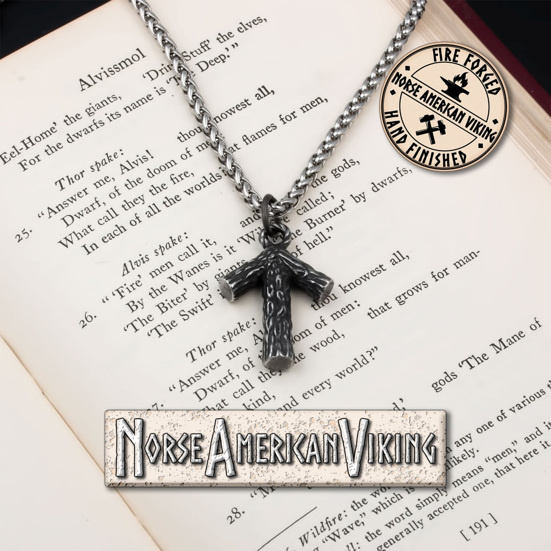 Viking Rune Tiwaz Stainless Steel Pendant Necklace