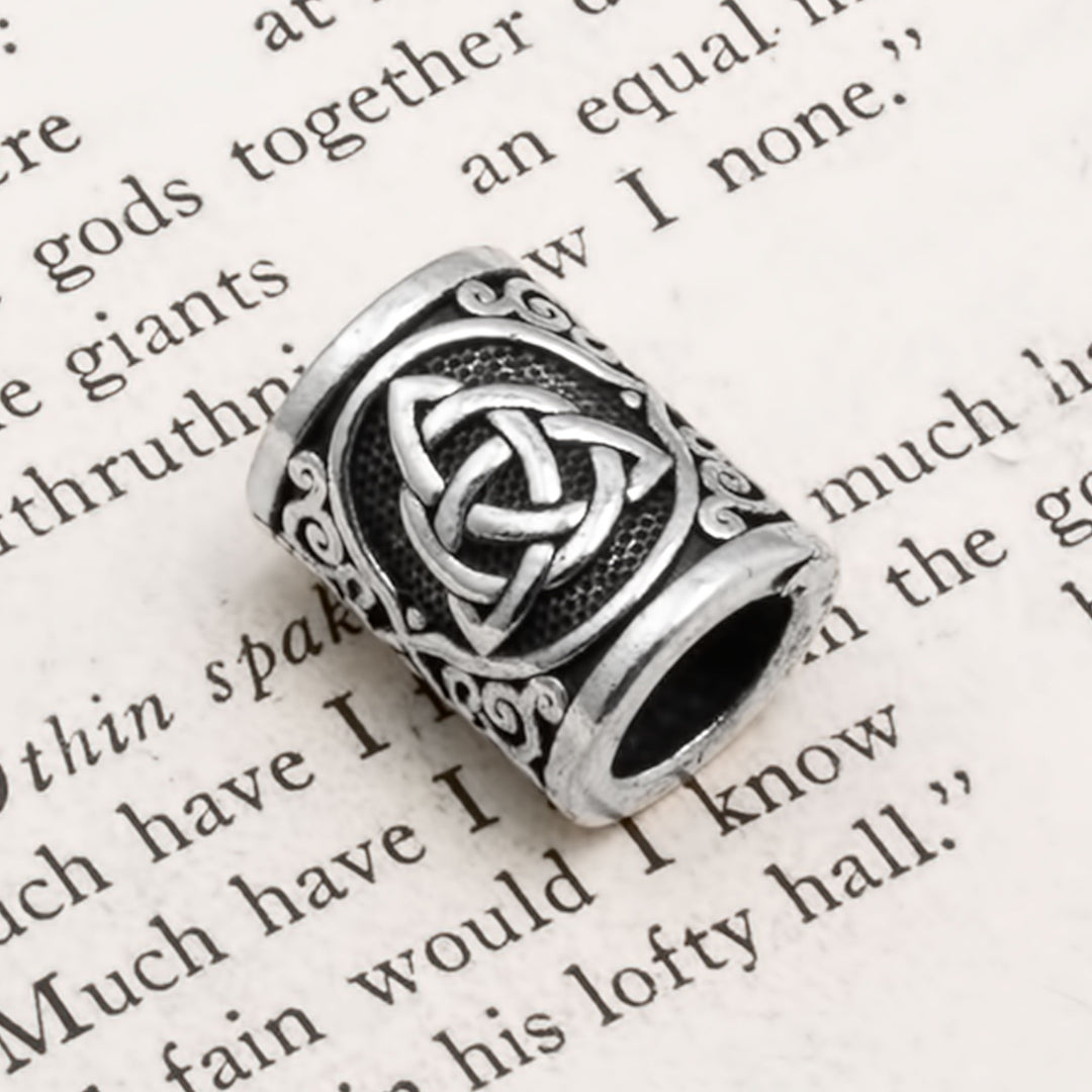 Celtic Trinity Knot Viking Beard Bead 316L Stainless Steel