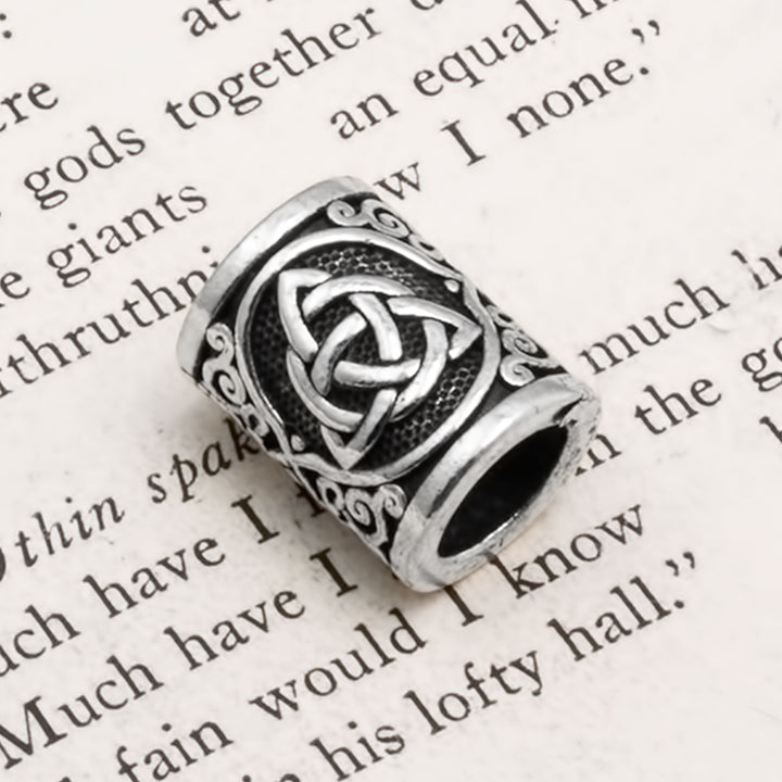 Celtic Trinity Knot Viking Beard Bead 316L Stainless Steel