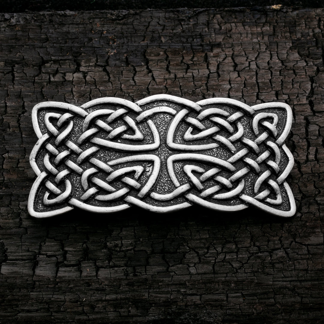 Celtic Knot Plait Style A Hair Barrette Zinc Alloy