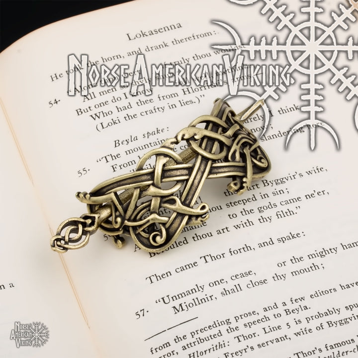 Viking Norse Celtic Hair Pin Dragon