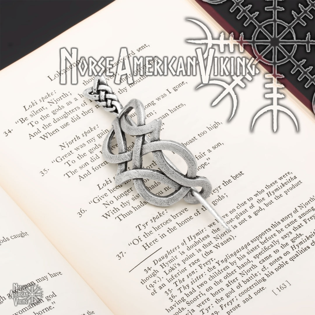 Viking Norse Celtic Infinity Knot Hair Pin