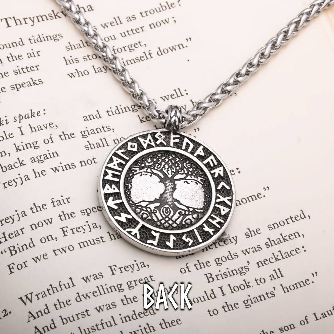 Yggdrasil Viking Pendant Necklace 316L Stainless Steel