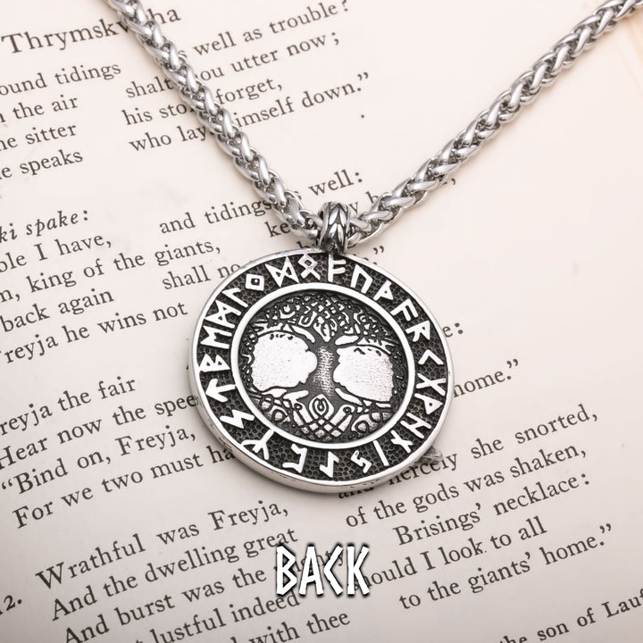 Yggdrasil Viking Pendant Necklace 316L Stainless Steel