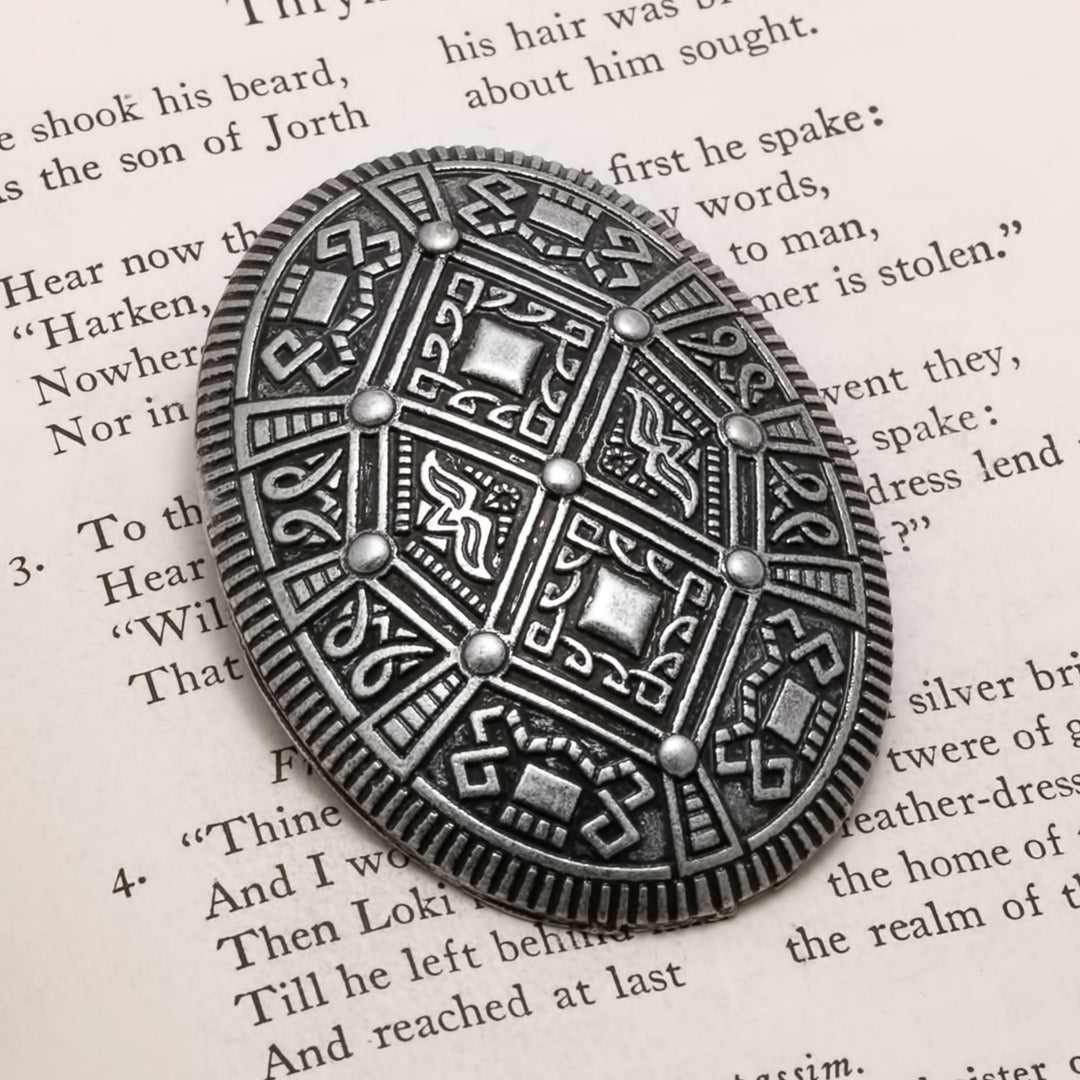Viking Borre Oval Tortoise Fibula Brooch