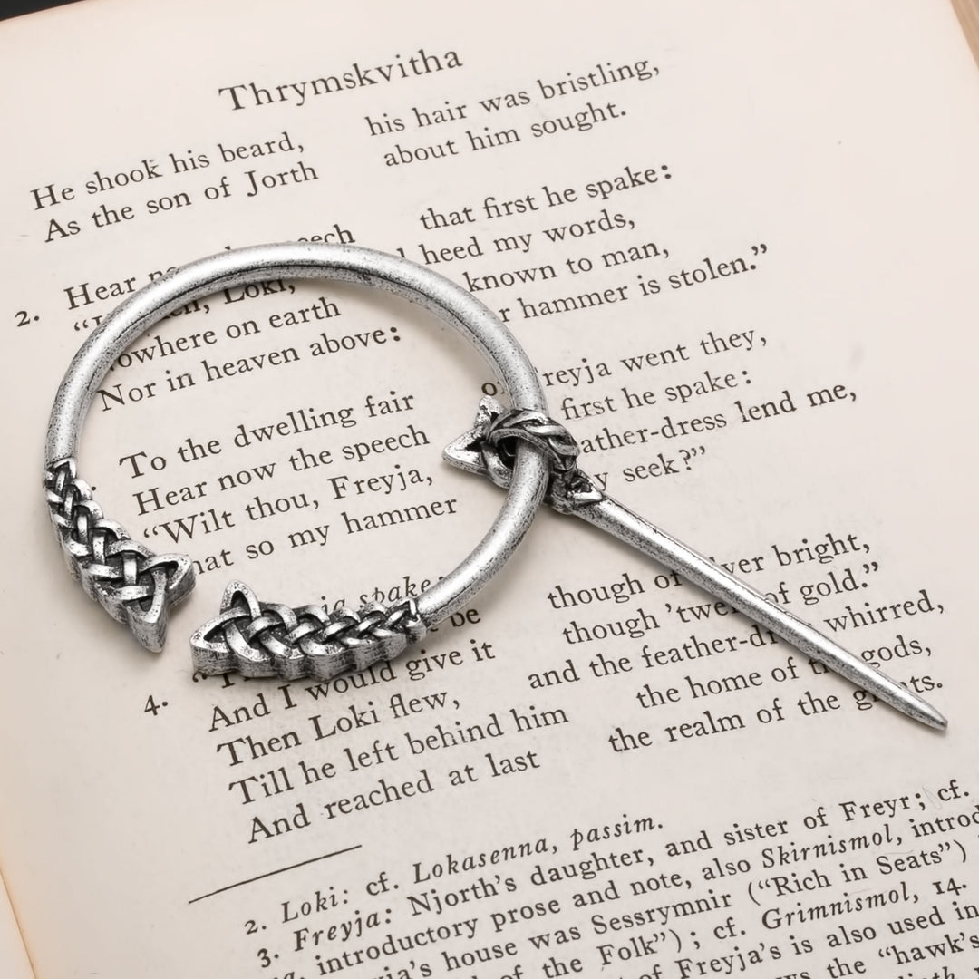 Viking Dragon Plait Borre Fibula Brooch