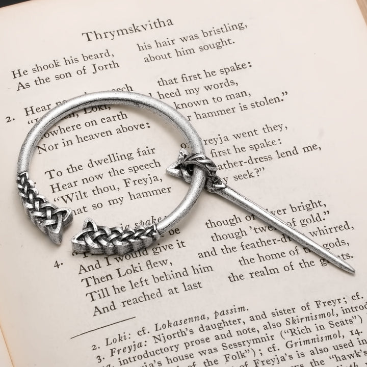 Viking Dragon Plait Borre Fibula Brooch