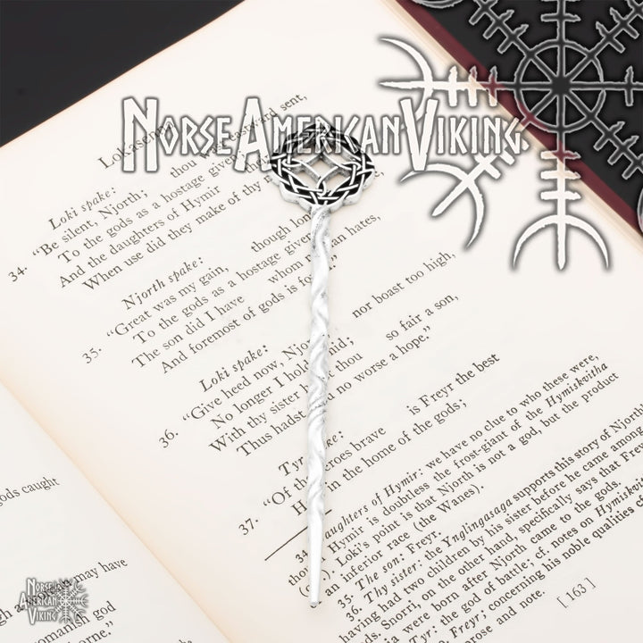 Witch Knot Hair Stick Silver Tone Zinc Alloy - view 3