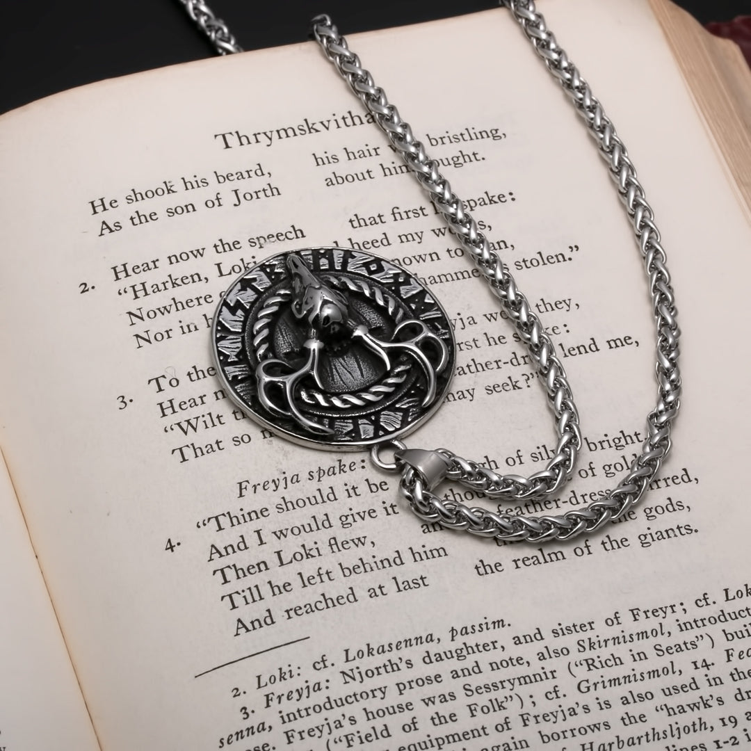 Yggdrasil Viking Pendant Necklace 316L Stainless Steel