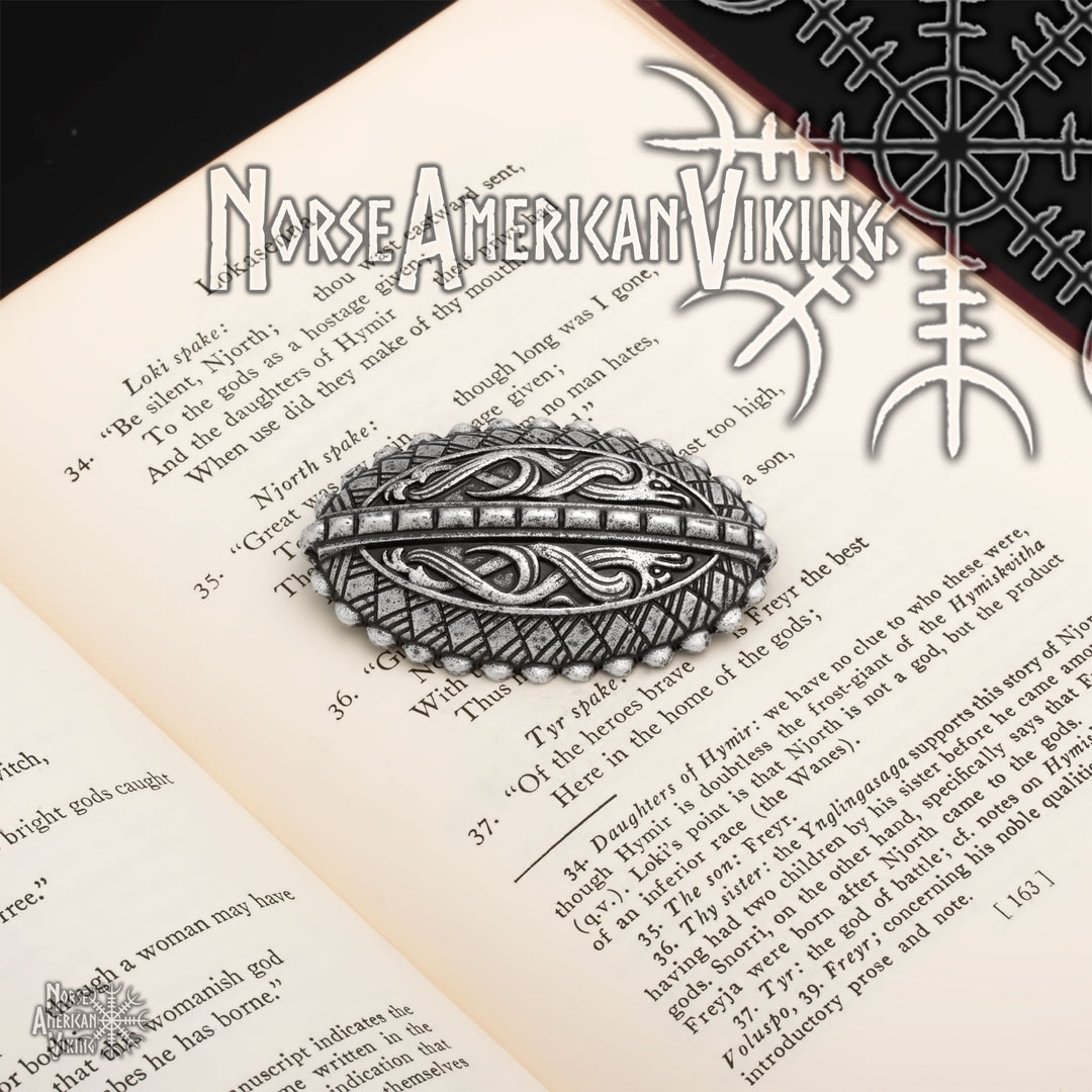 Raven Viking Brooch Zinc Alloy