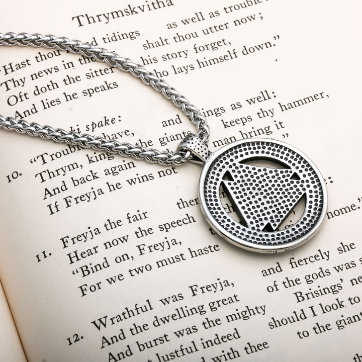 Valknut Viking Pendant Necklace 316L Stainless Steel