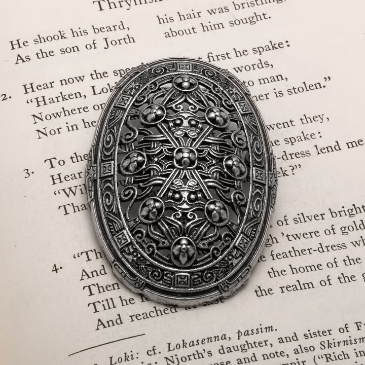 Viking Broa Oval Tortoise Fibula Brooch