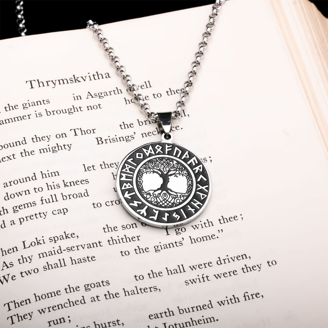 Yggdrasil Viking Pendant Necklace 316L Stainless Steel