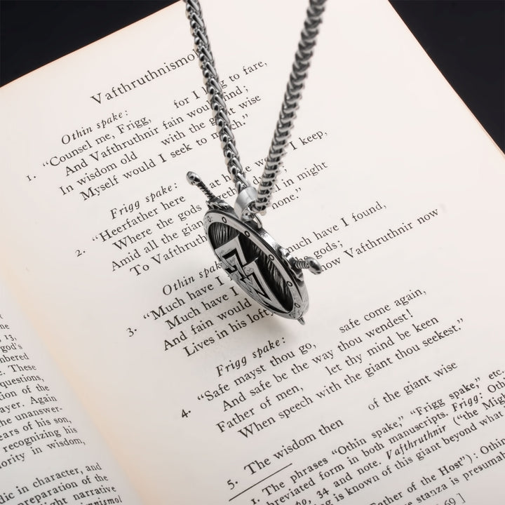 Valknut Viking Pendant Necklace 316L Stainless Steel