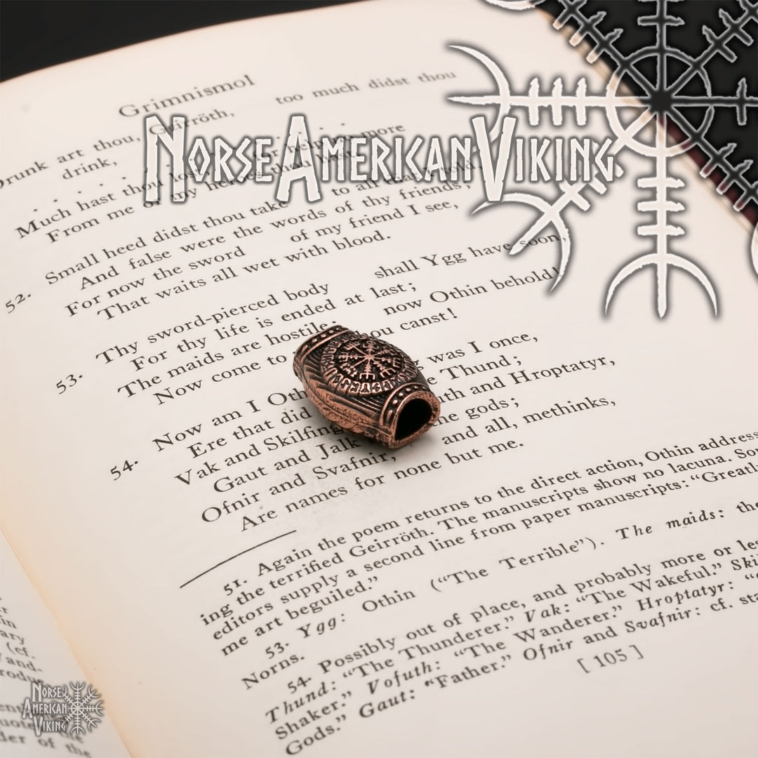Viking Circles Beard Hair Jewelry Bead