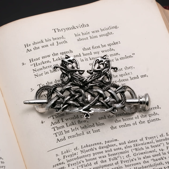 Celtic Dragon Infinity Style D Hair Pin Zinc Alloy - view 3