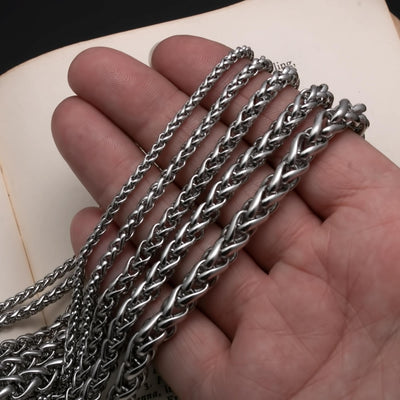 4mm Wheat 316L Stainless Steel Chain