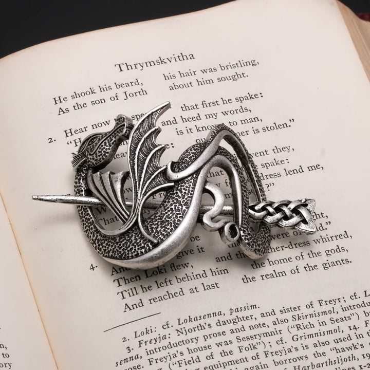 Viking Norse Celtic Hair Pin Dragon