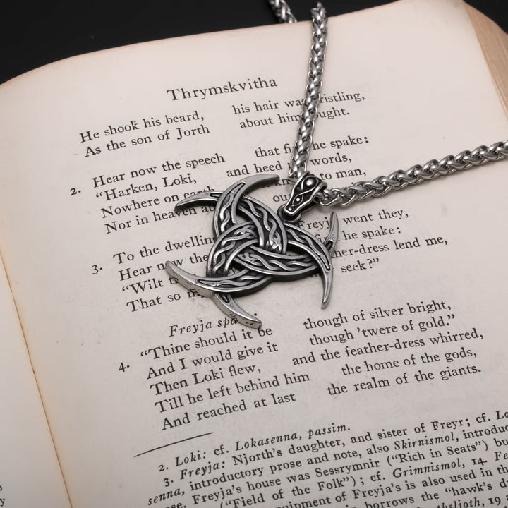 Celtic Trinity Knot Viking Pendant Necklace 316L Stainless Steel