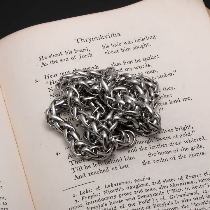 7mm Wheat Stainless Steel Chain 18 inches