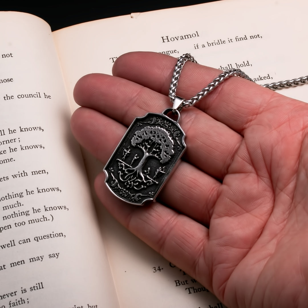 Yggdrasil Viking Pendant Necklace 316L Stainless Steel