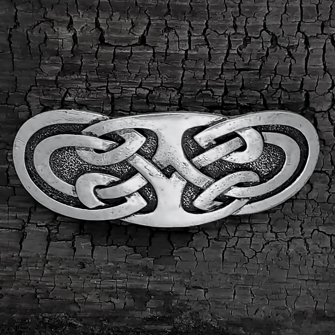 Viking Norse Celtic Knot Premium Hair Barrette