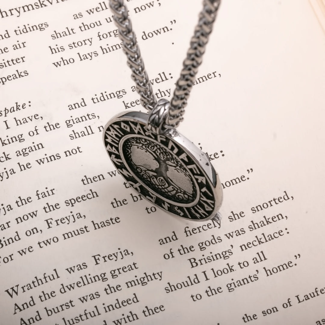 Yggdrasil Viking Pendant Necklace 316L Stainless Steel
