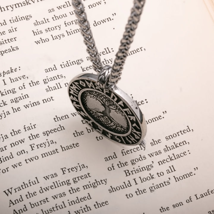 Yggdrasil Viking Pendant Necklace 316L Stainless Steel