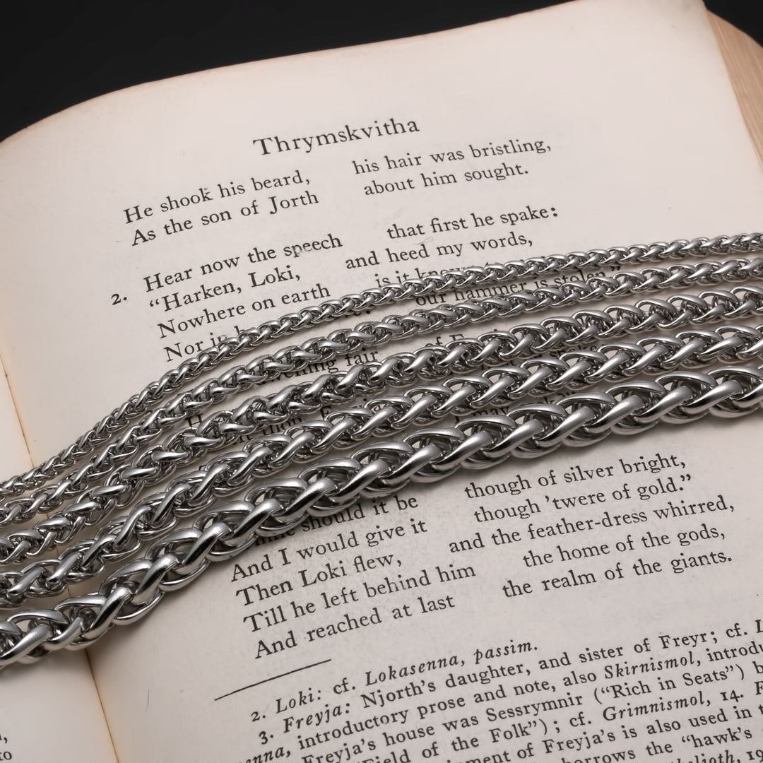 6mm Wheat Stainless Steel Chain (18)