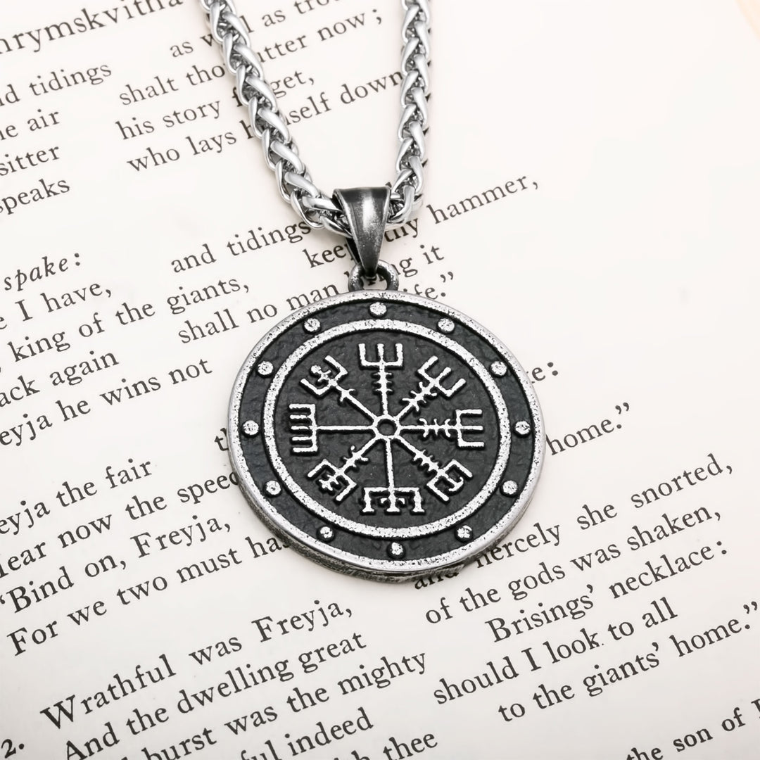 Vegvisir Viking Pendant Necklace 316L Stainless Steel