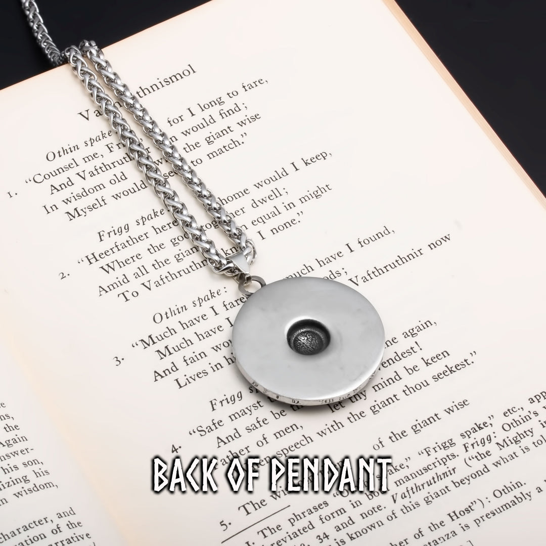 Shield Viking Pendant Necklace 316L Stainless Steel
