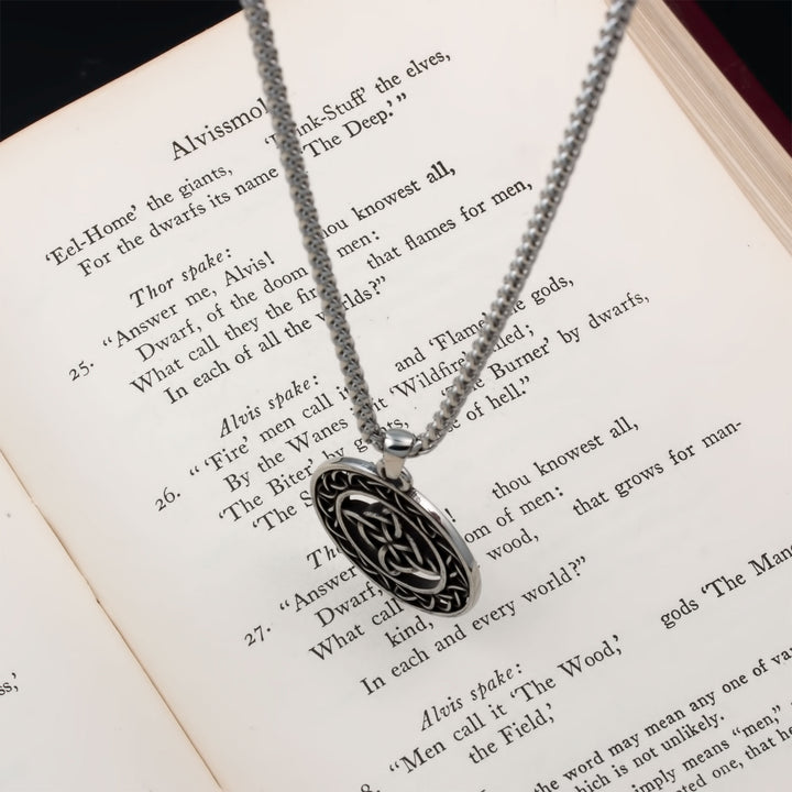 Volva Witch Knot Pendant Necklace Stainless Steel Viking