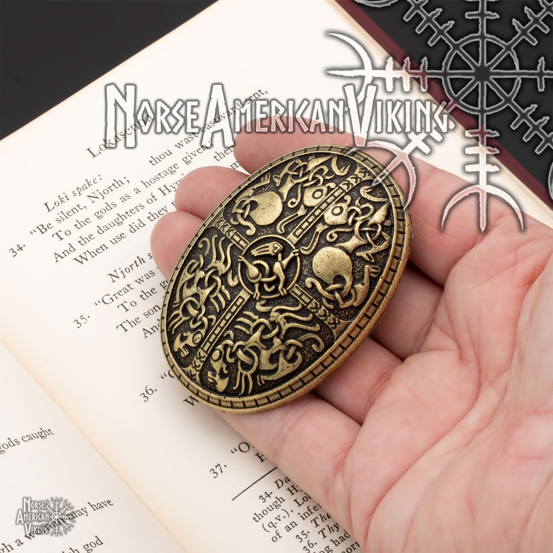 Viking Broa Oval Tortoise Brooch