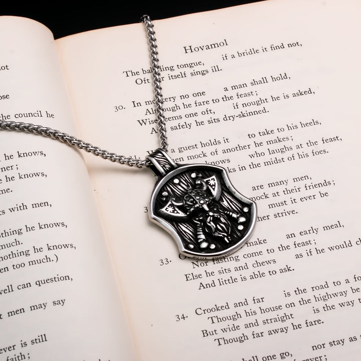 Axe Viking Pendant Necklace 316L Stainless Steel