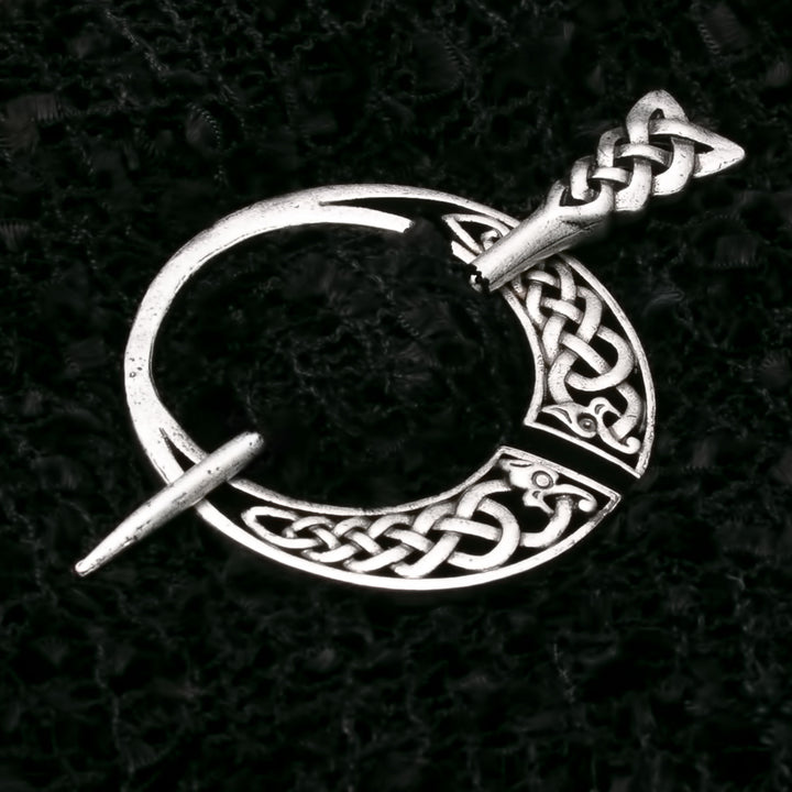 Viking Dragon Plait Borre Fibula Brooch