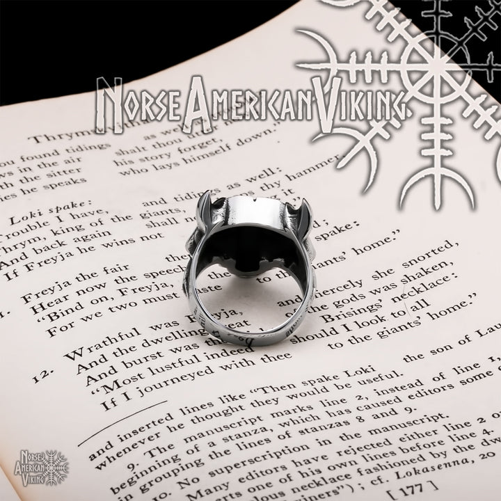 Fenrir Wolf Viking Ring 316L Stainless Steel - view 7