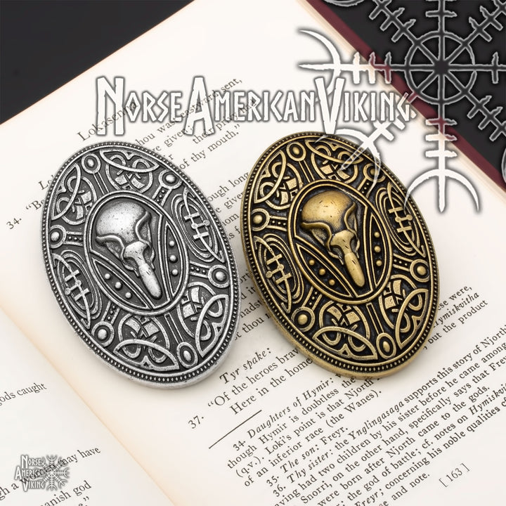 Raven Viking Brooch Zinc Alloy