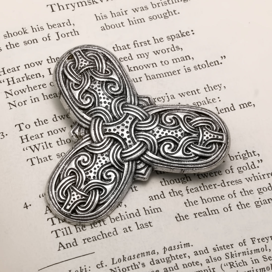 Viking Broa Style Tri-Point Brooch