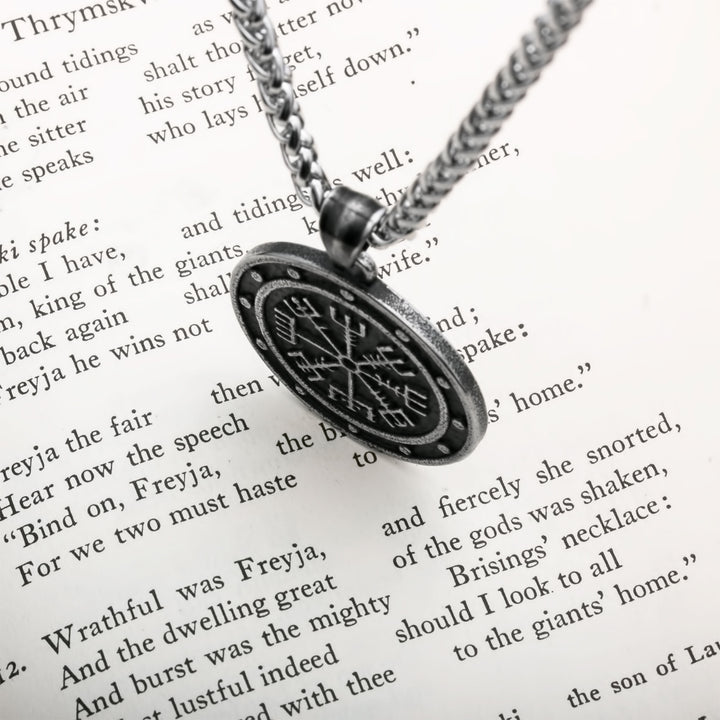 Vegvisir Viking Pendant Necklace 316L Stainless Steel