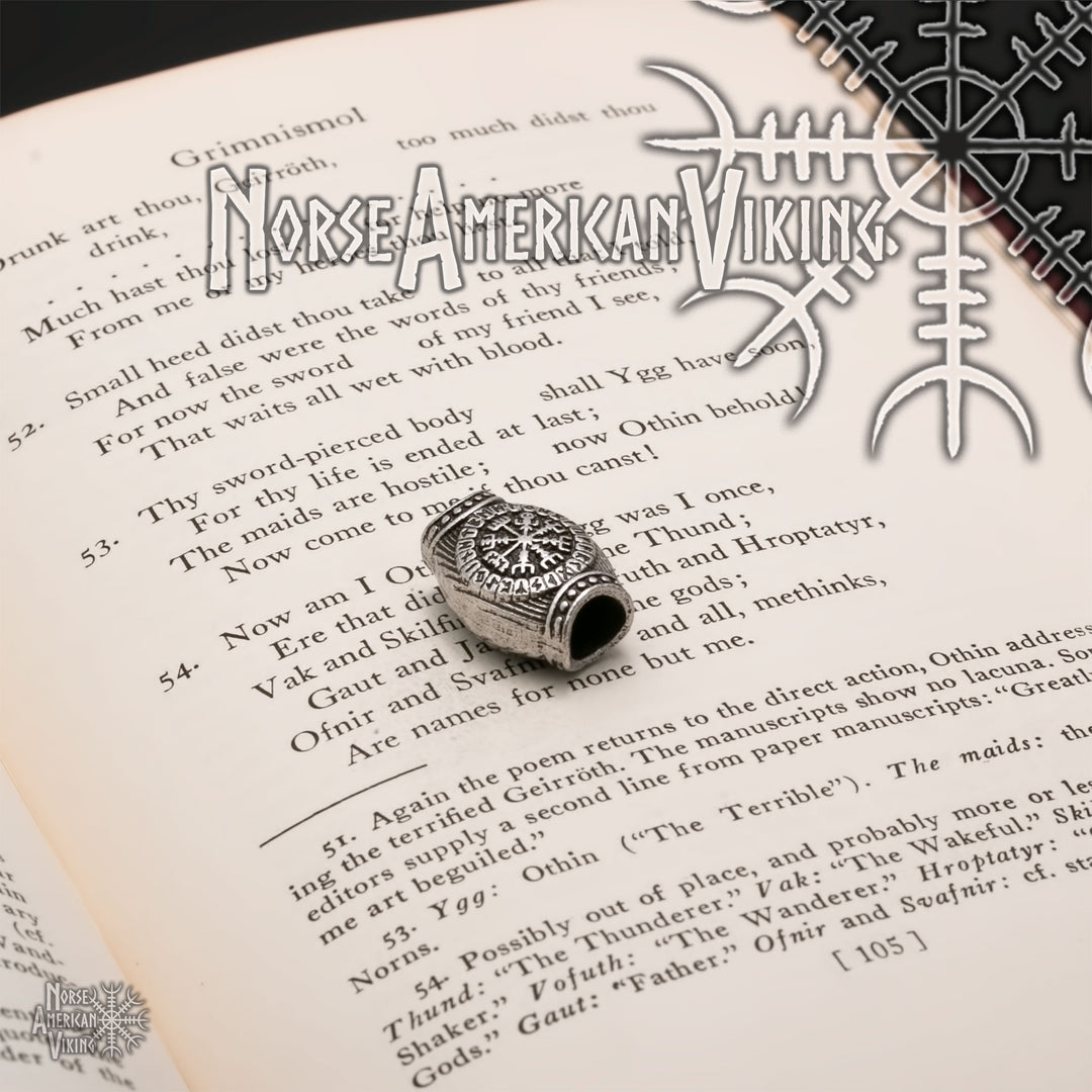 Viking Circles Beard Hair Jewelry Bead