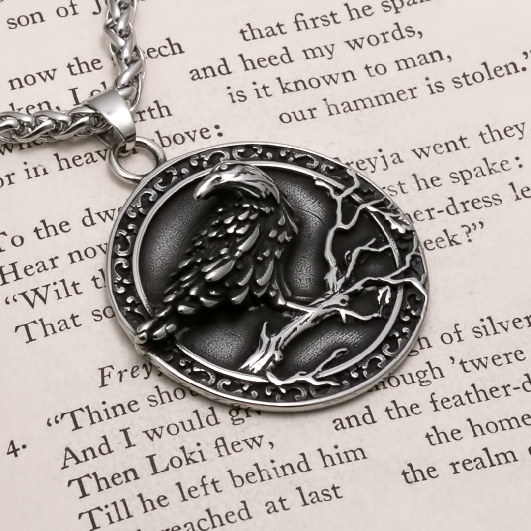 Helm of Awe Viking Pendant Necklace 316L Stainless Steel