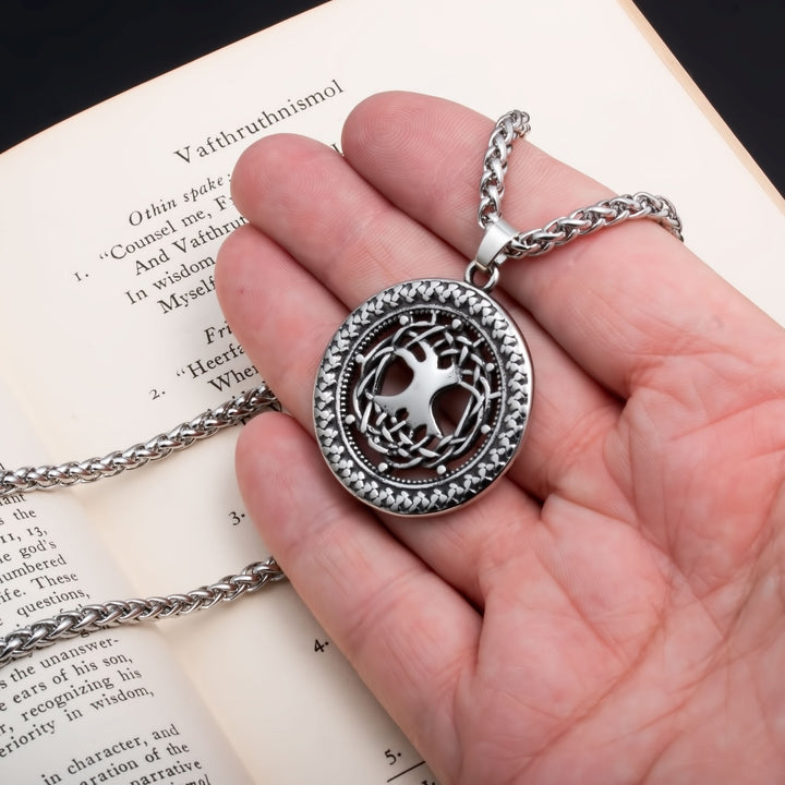 Yggdrasil Viking Pendant Necklace 316L Stainless Steel