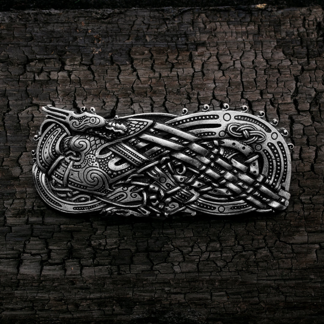 Celtic Dragon Knot Style C Hair Barrette Zinc Alloy
