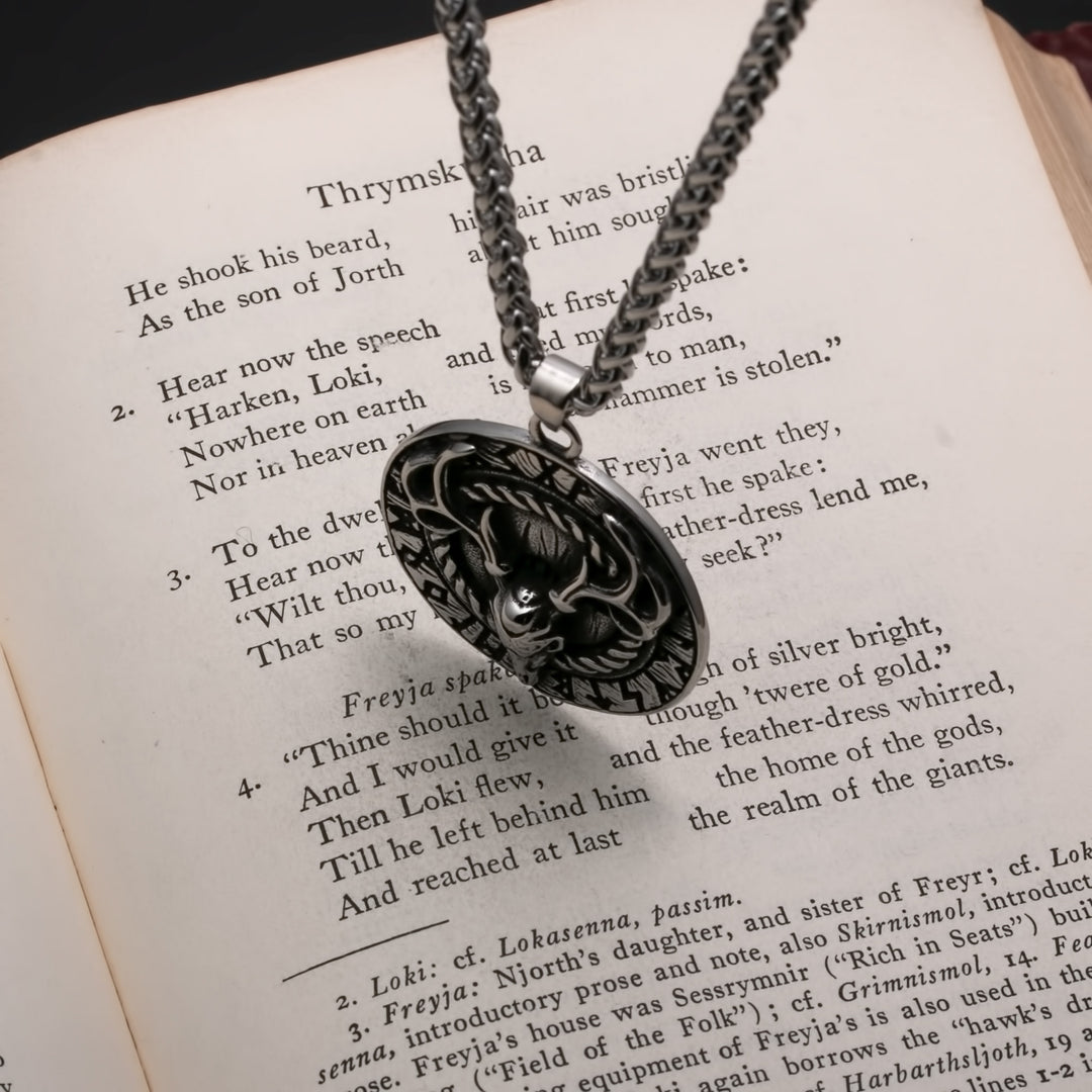 Yggdrasil Viking Pendant Necklace 316L Stainless Steel