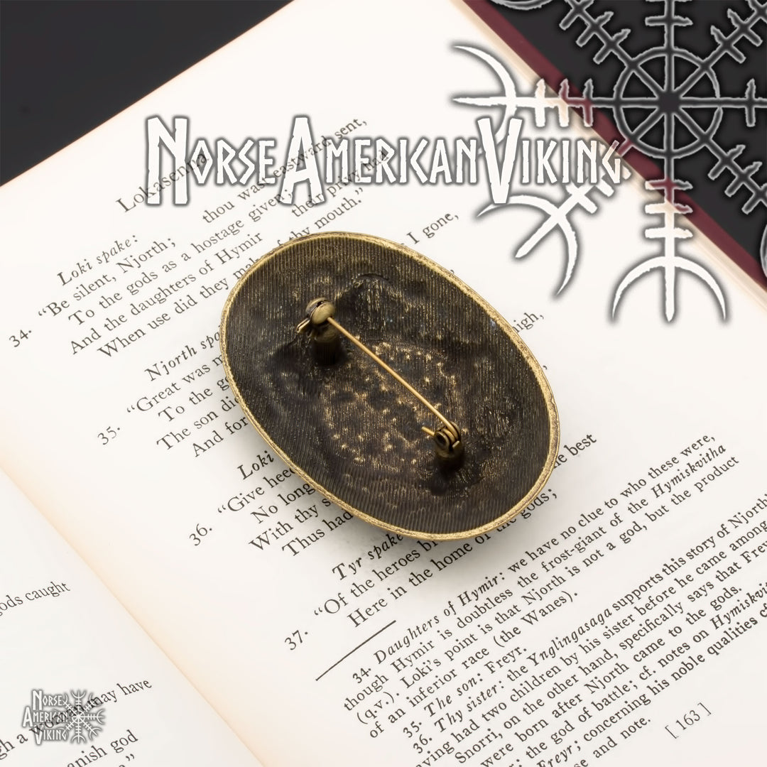 Oval Viking Brooch Zinc Alloy