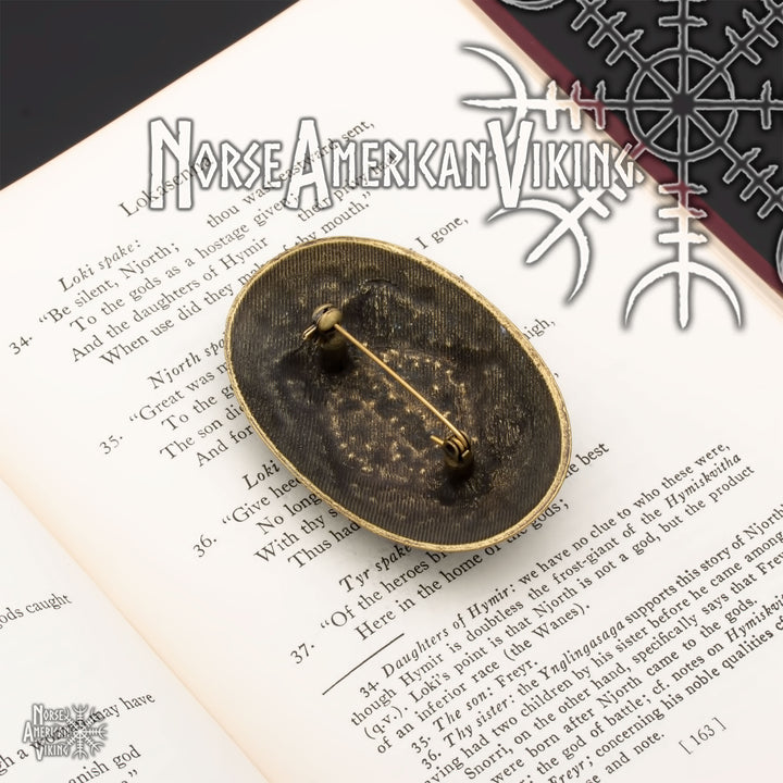 Oval Viking Brooch Zinc Alloy
