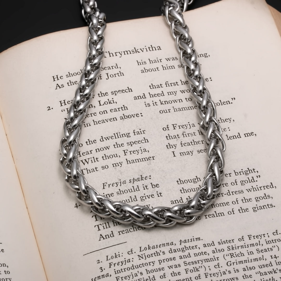 7mm Wheat Stainless Steel Chain 18 inches