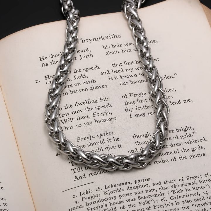 7mm Wheat Stainless Steel Chain 18 inches