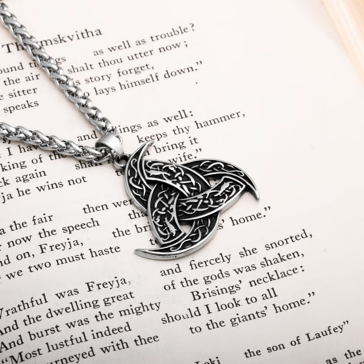 Celtic Trinity Knot Viking Pendant Necklace 316L Stainless Steel