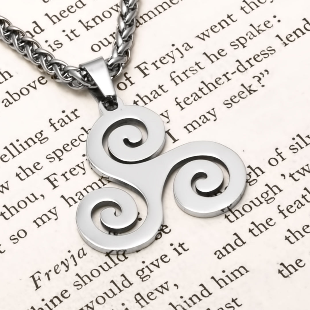 Triskele Viking Pendant Necklace 316L Stainless Steel